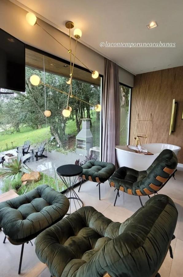 La Contemporanea Cabanas Prox A Cidade Vista Para Ponto Turistico Urubici Exterior foto